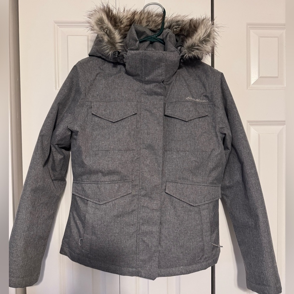 Eddie Bauer Gray Women's Down Jacket